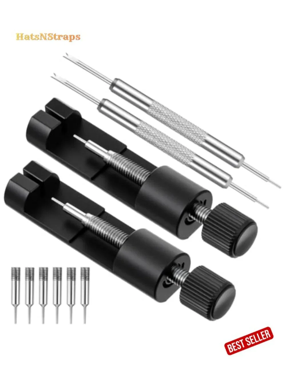 Watch Link Removal Kit - Pin Remover Tool for Sizing Watch Bands with Extra Pins